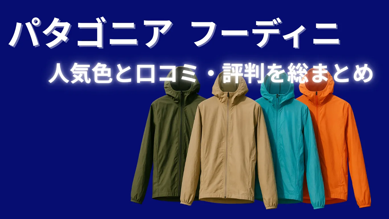 パタゴニアフーディニの人気色と口コミ・評判を総まとめ