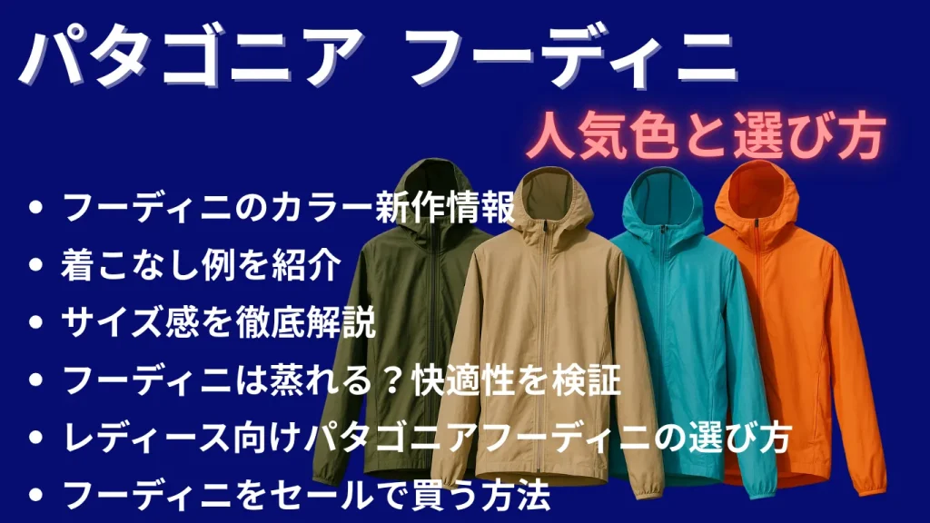 パタゴニアフーディニの人気色と選び方まとめ