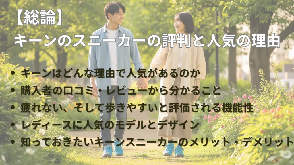 【総論】キーンのスニーカーの評判と人気の理由