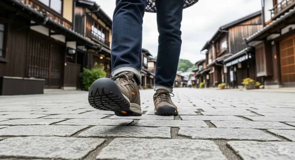 疲れない、そして歩きやすいと評価される機能性