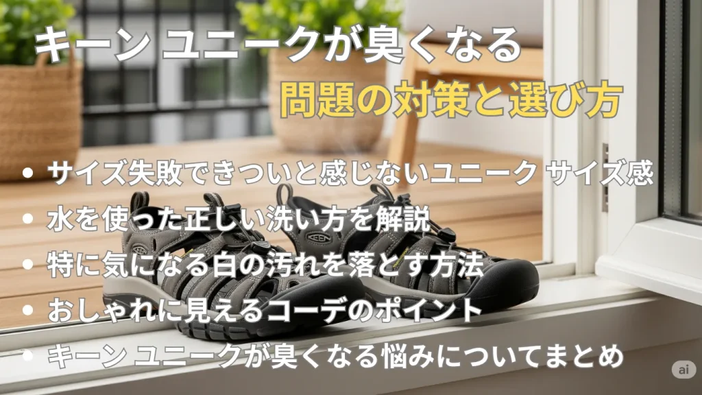 キーン ユニークが臭くなる問題の対策と選び方