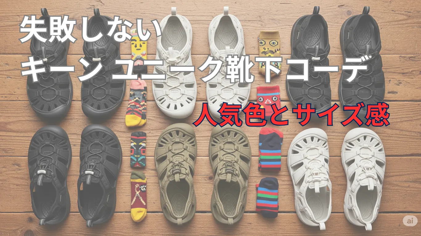 失敗しないキーン ユニーク靴下コーデ|人気色とサイズ感