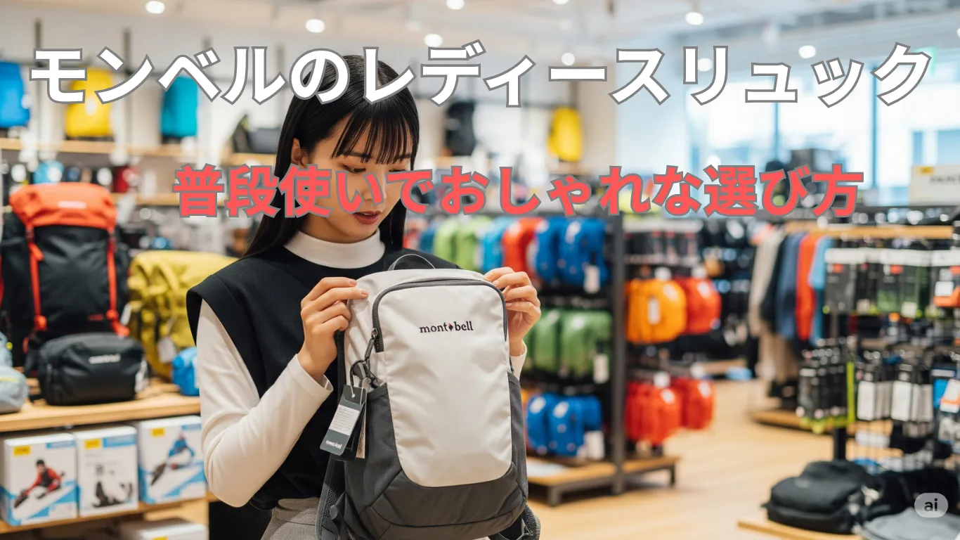 モンベルのレディースリュック｜普段使いでおしゃれな選び方