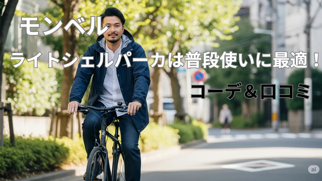 モンベルのライトシェルパーカは普段使いに最適!コーデ&口コミ