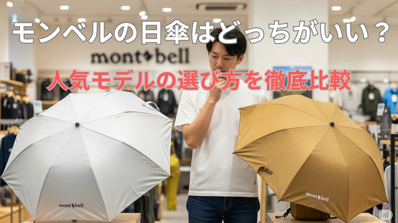 モンベルの日傘はどっちがいい？人気モデルの選び方を徹底比較