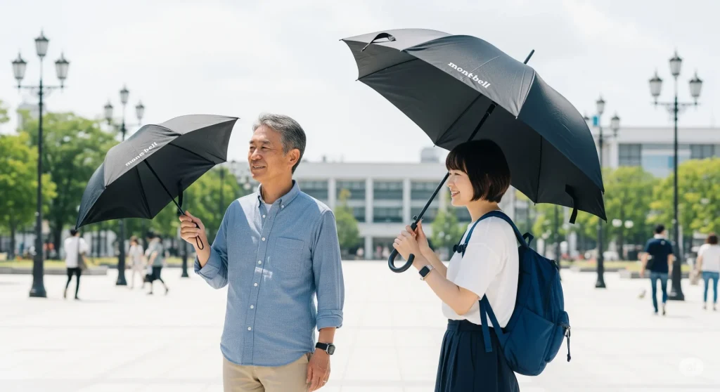 サイズで比較!モンベル日傘50と55の違い