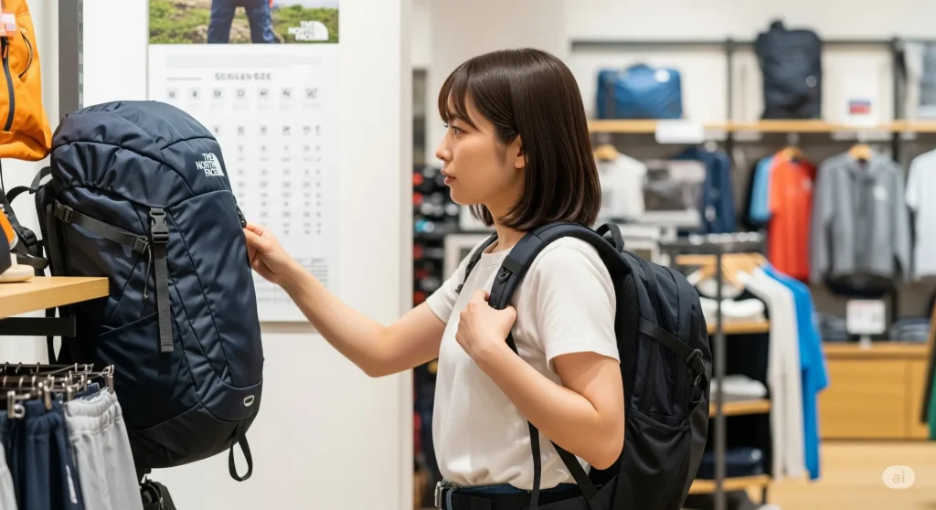 失敗しないためのリュック サイズ表