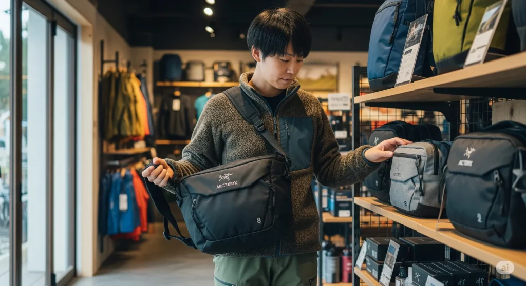 アークテリクスショルダーバッグの大きめ購入ガイド