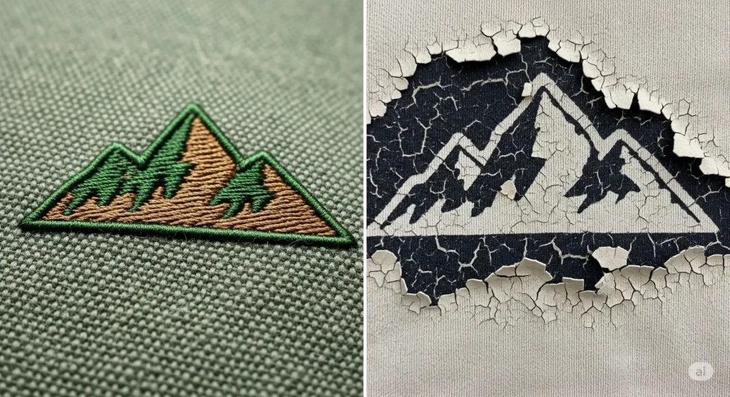 ロゴ刺繍とプリントの違いを解説