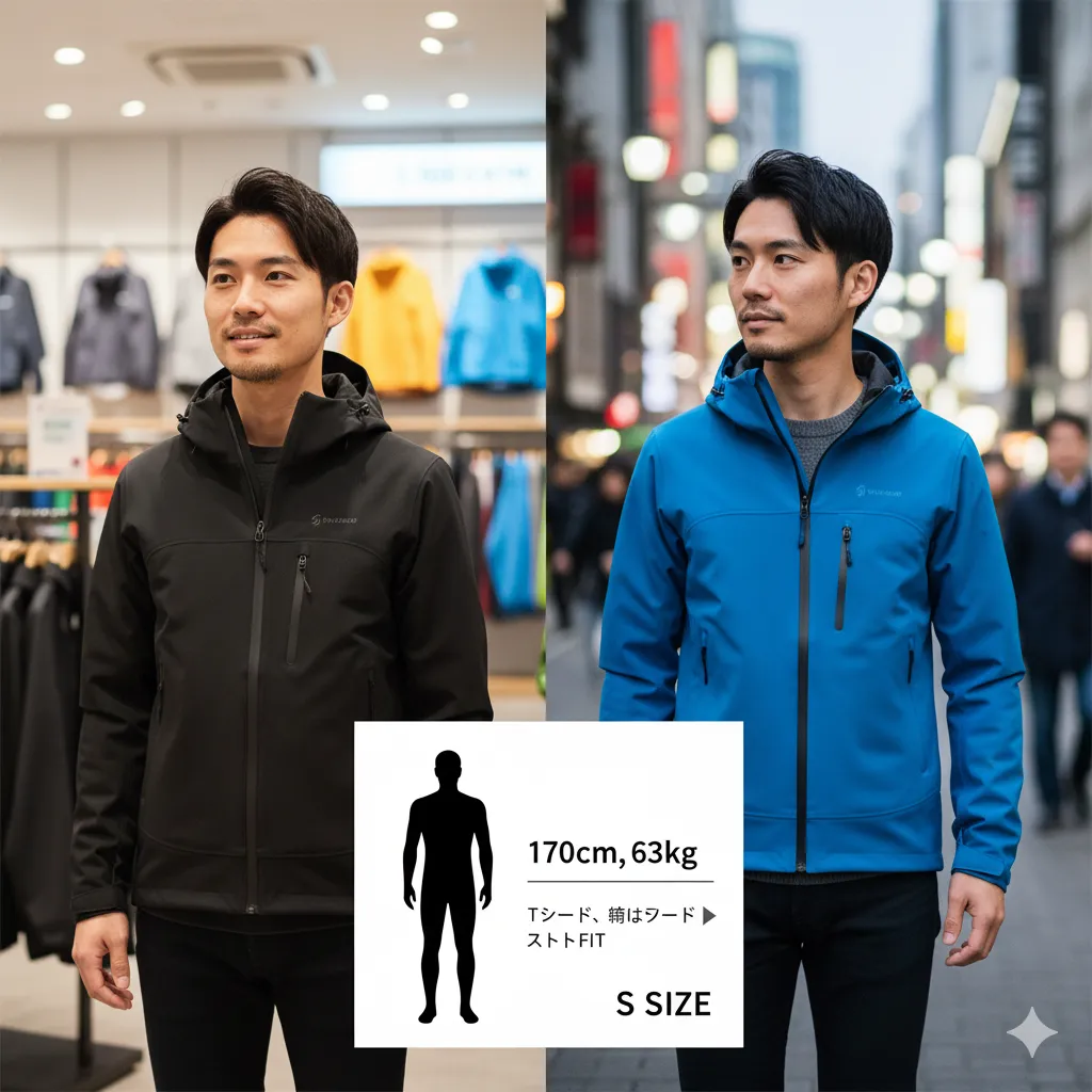 小柄な方向けXSのサイズ感
