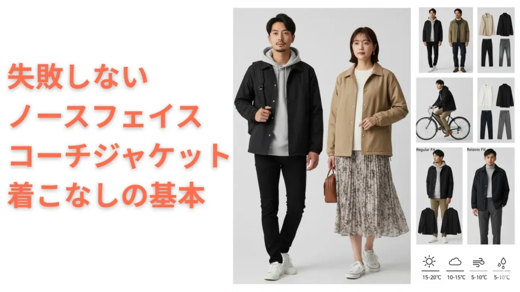 失敗しないノースフェイスコーチジャケット着こなしの基本