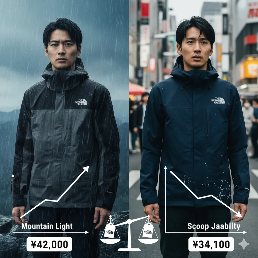 スクープジャケットとマウンテンライトジャケット比較