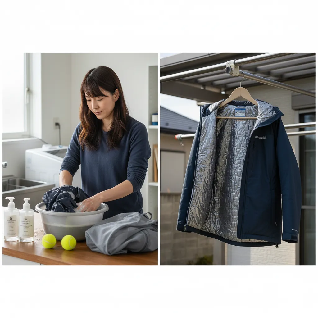 コロンビア オムニヒートが剥がれるのを防ぐ手入れ