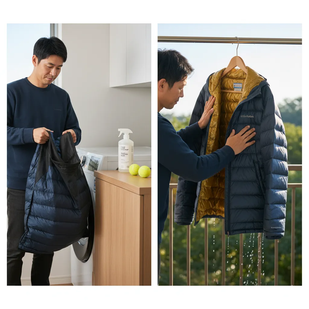 ダウンジャケットのお手入れ