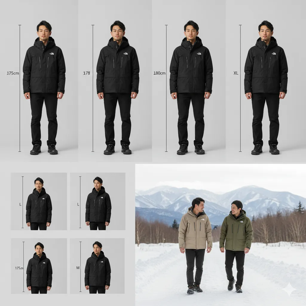 175cm・178cm・180cmの比較