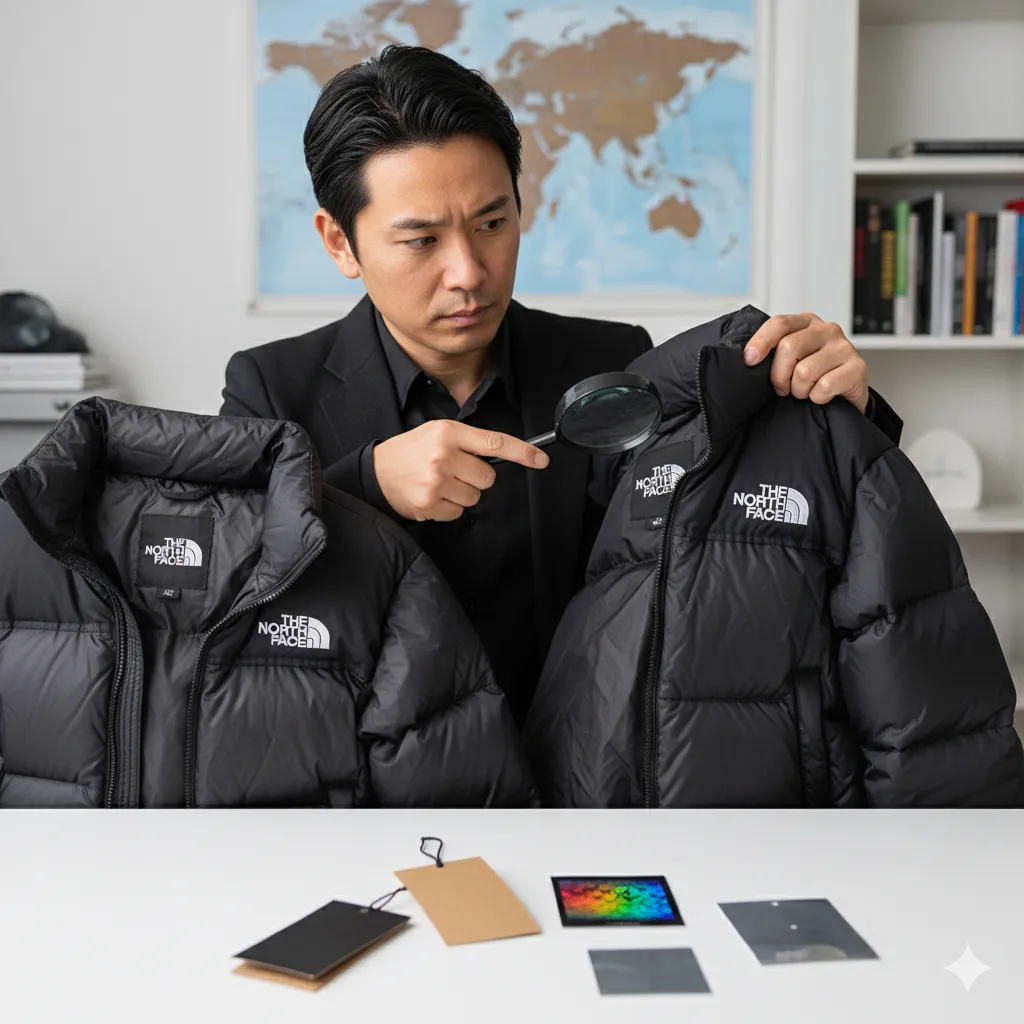 実践！ヌプシ700フィル偽物の見分け方