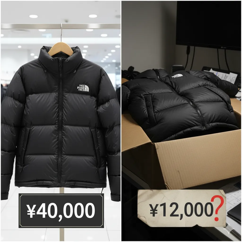 本物値段と偽物の価格差を比較