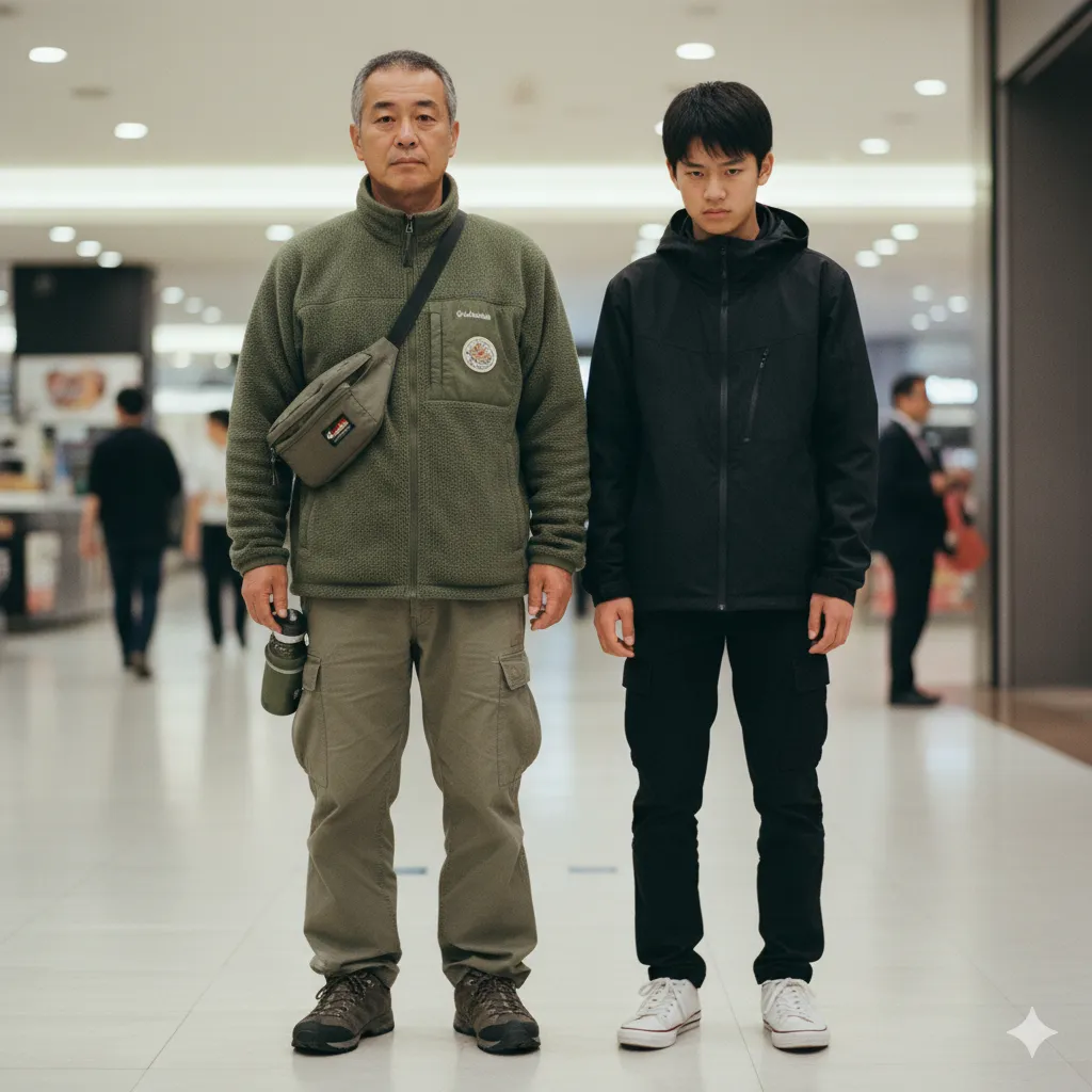 着用する年齢層と父親のギア感