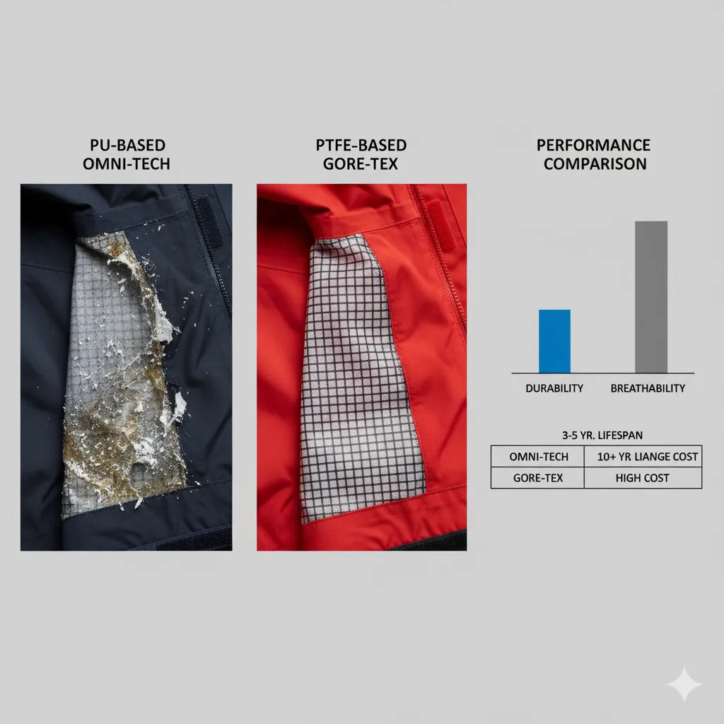 オムニテックとゴアテックスの比較と違い