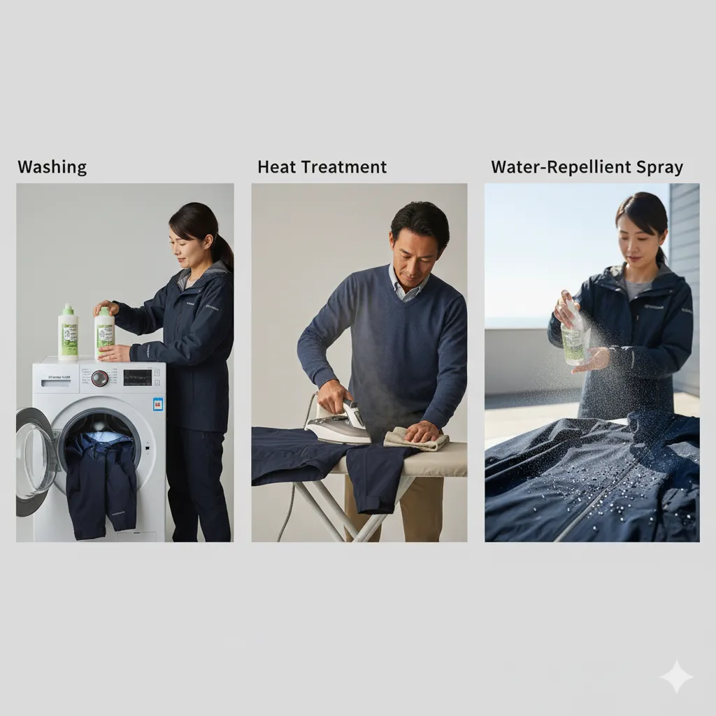 コロンビアのオムニテックの濡れるを防ぐ対策