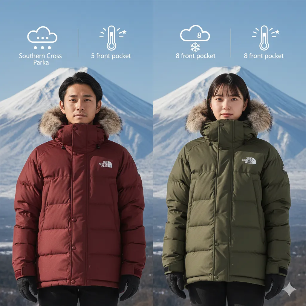 サザンクロスパーカーとアンタークティカの違い徹底比較