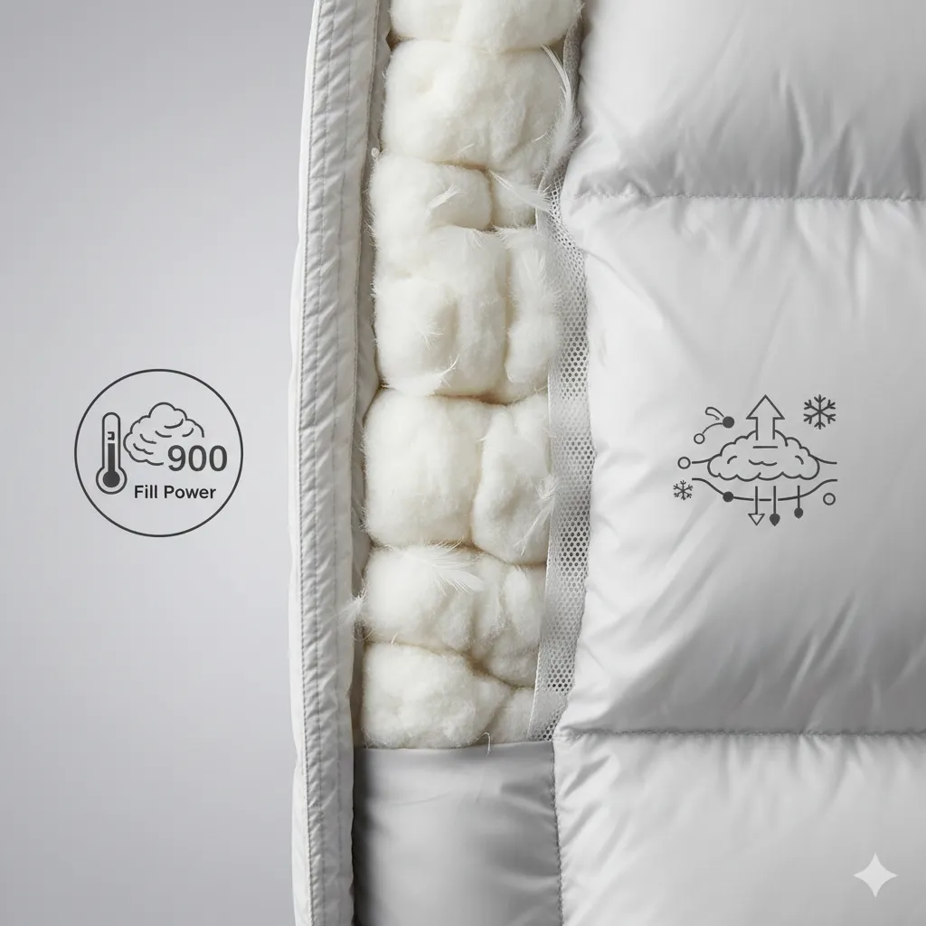 フィルパワーや素材から見る暖かさの秘密