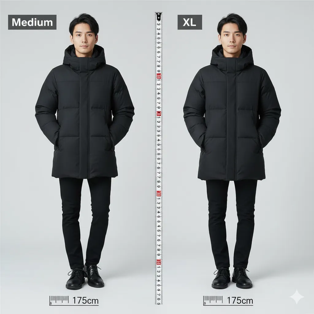 175cmで着るアンタークティカパーカのサイズ