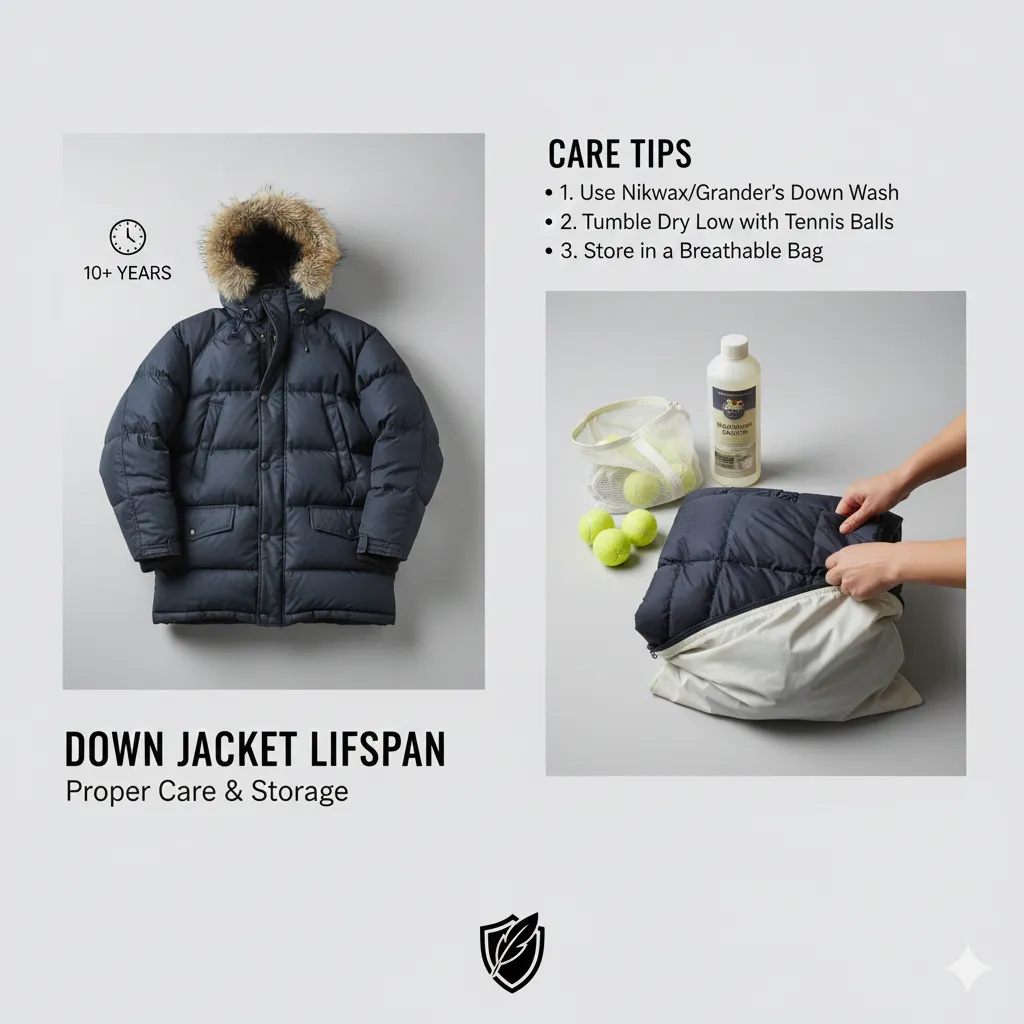 ダウンジャケットの寿命と長く着るコツ