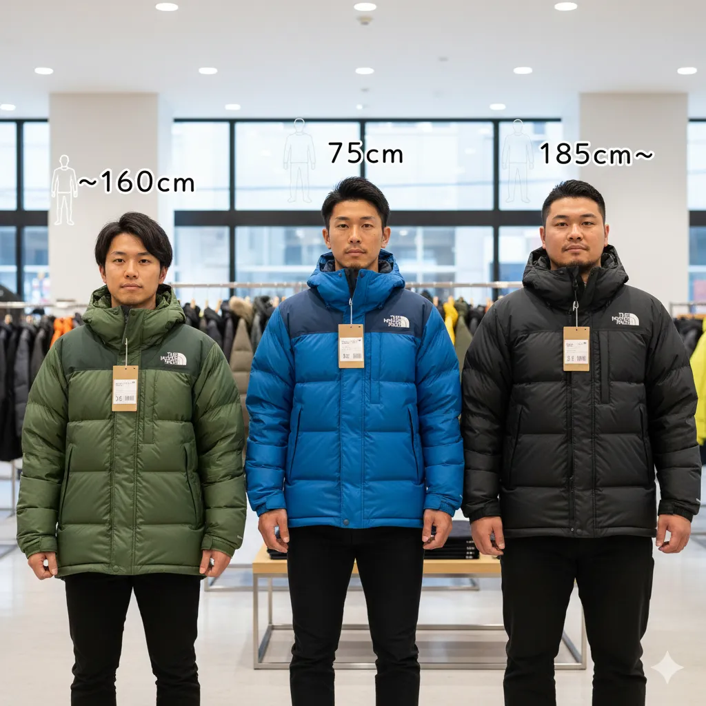 身長別に見るサザンクロスパーカーのサイズ感