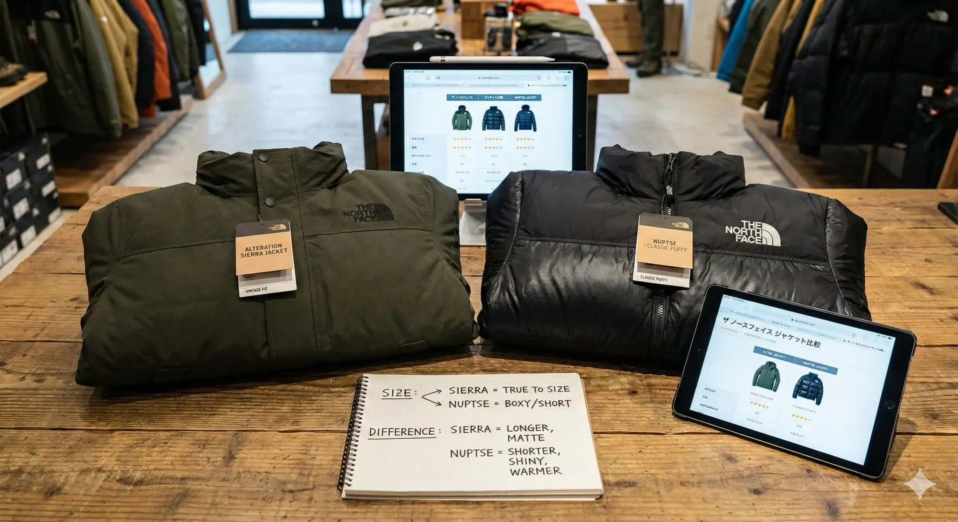 オルタレーションシエラジャケットの評価！サイズ感やヌプシとの違い