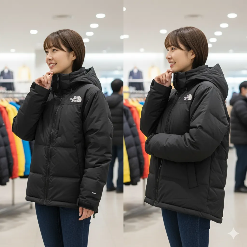 身長155cm前後のサイズ感