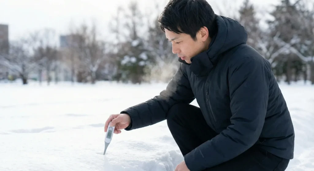 コンパクトノマドジャケットは真冬だと寒いのか徹底検証