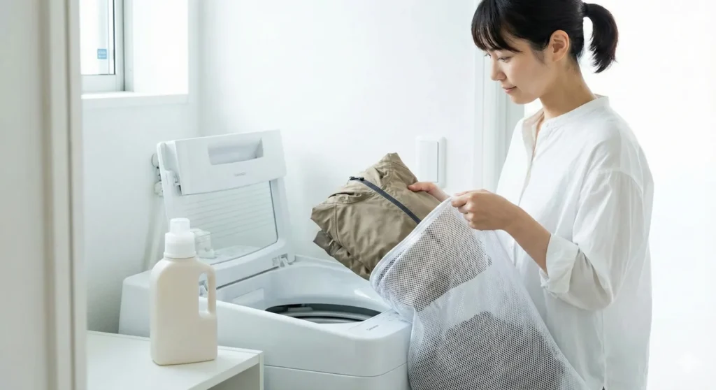 自宅で洗濯して撥水性と保温性を保つ方法