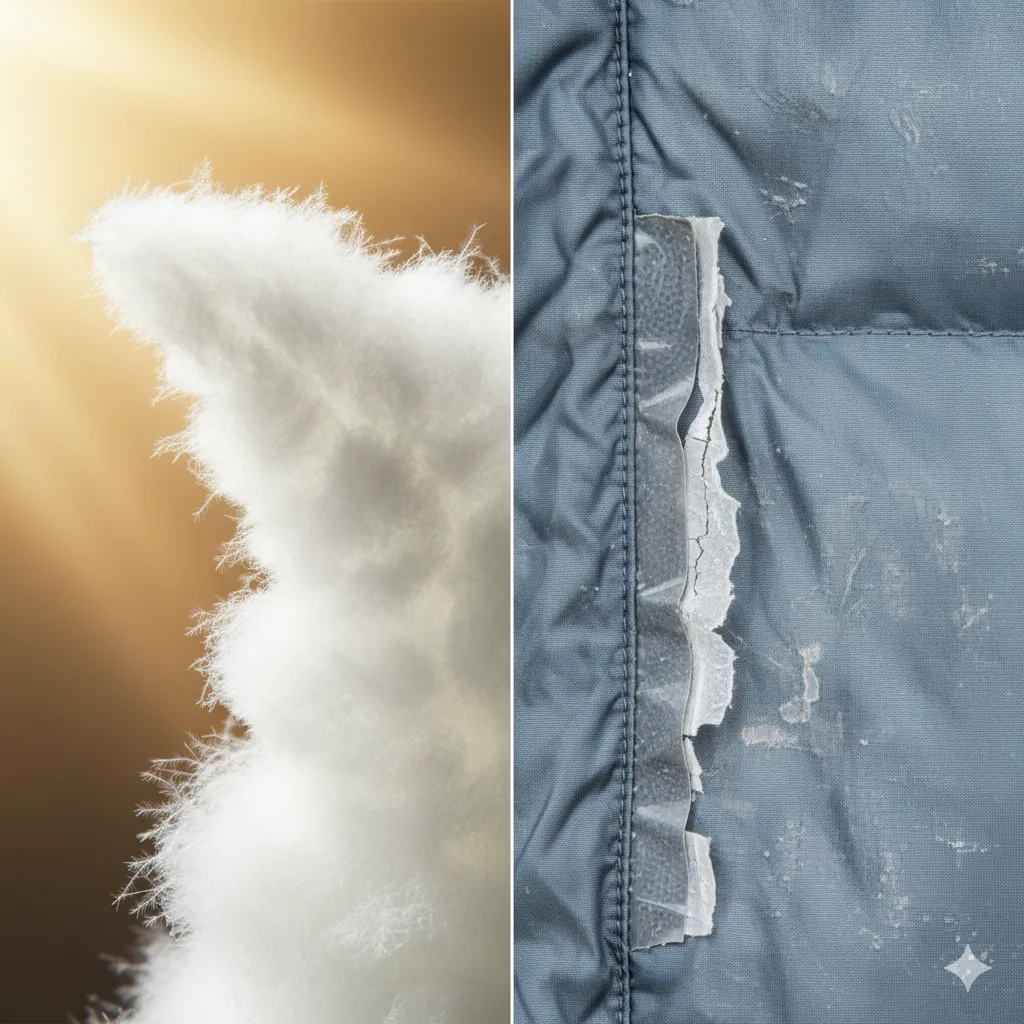 ダウンとシェルの寿命は別物