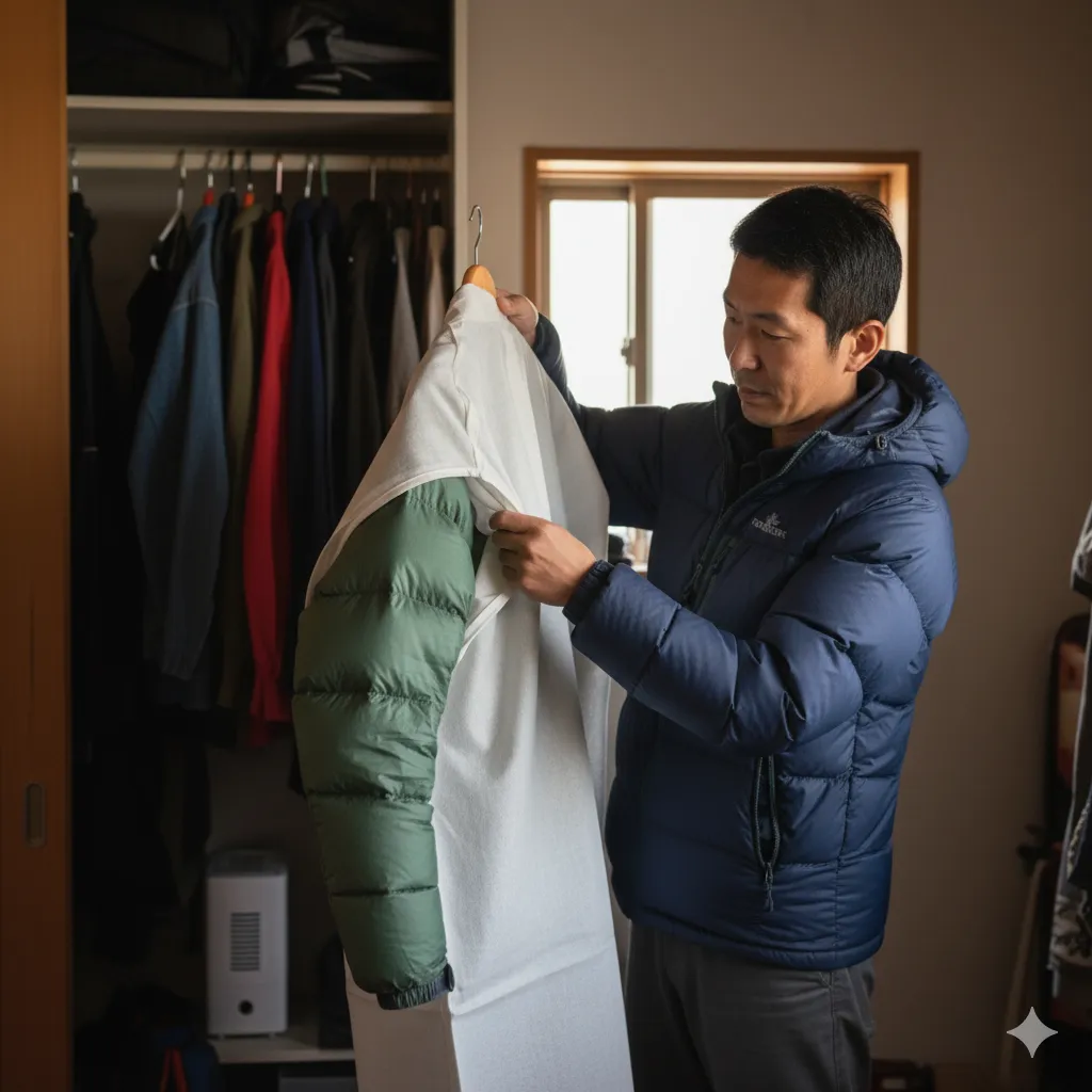 マウンテンダウンジャケット寿命の延ばし方