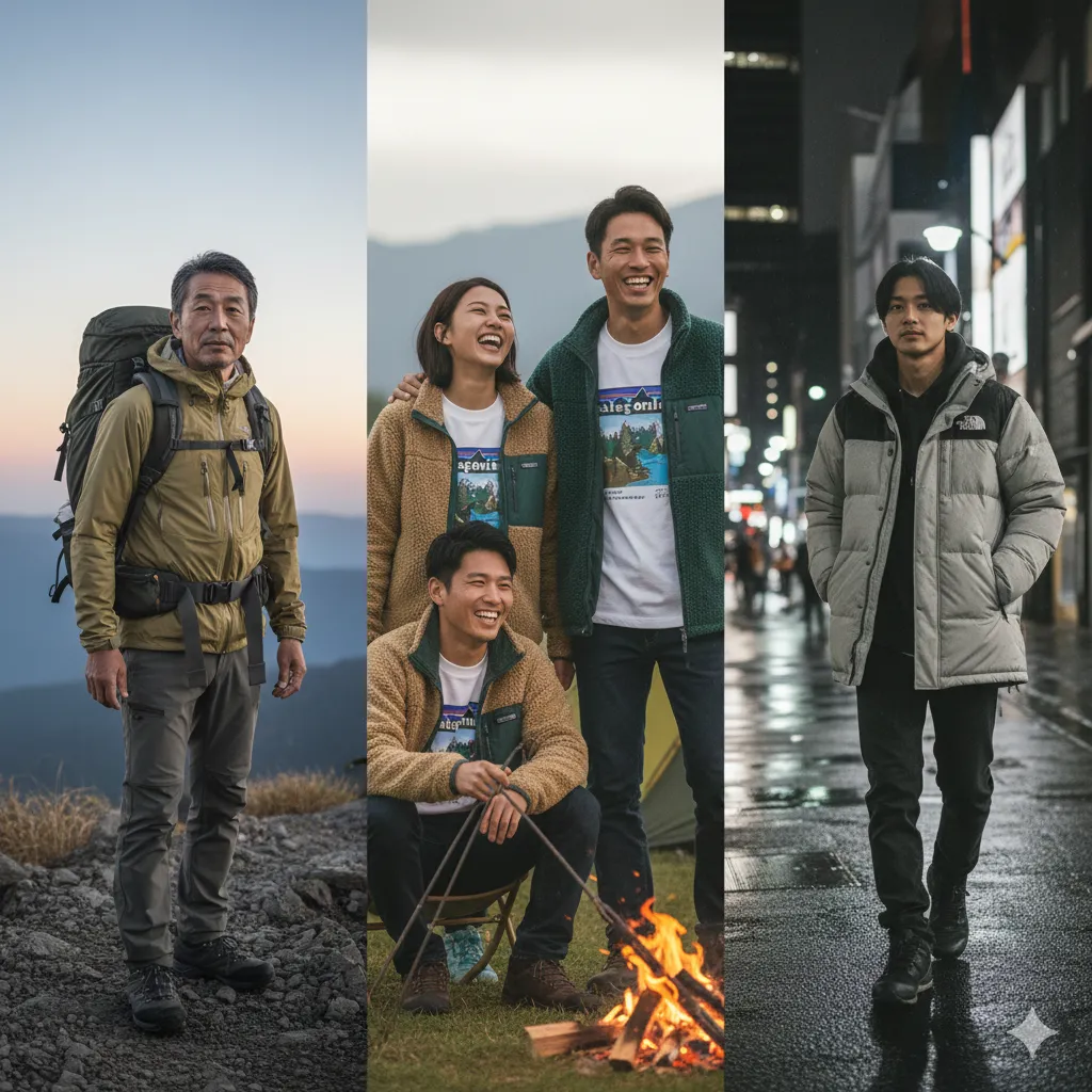 他のアウトドアブランドイメージと比較