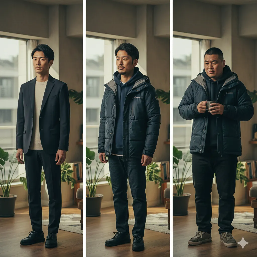 ナンガのマゼノリッジジャケットサイズ感を比較検証