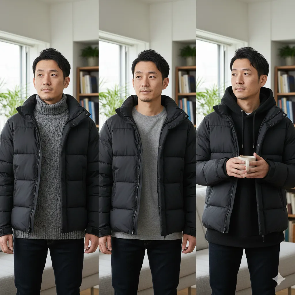 インナーの厚みで変わる最適なサイズ感