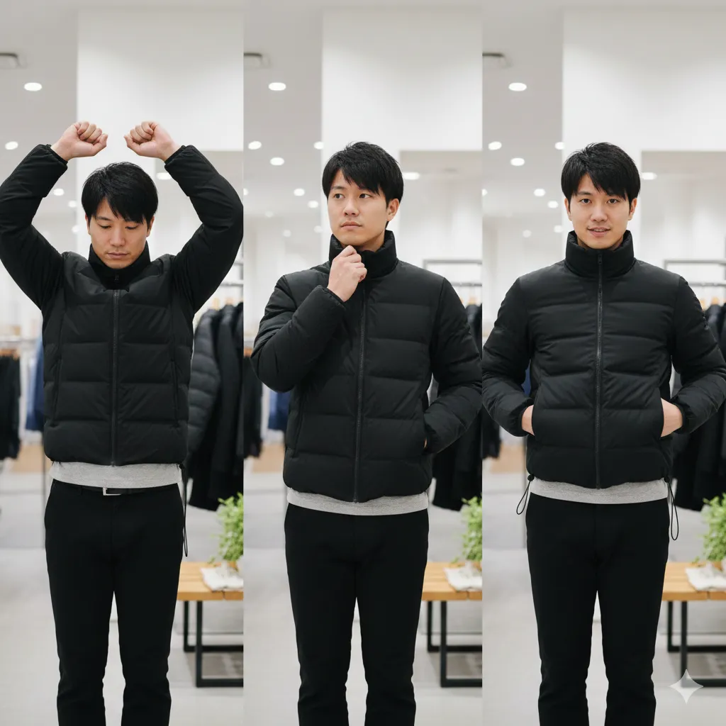 店舗で試着する際のサイズ確認ポイント