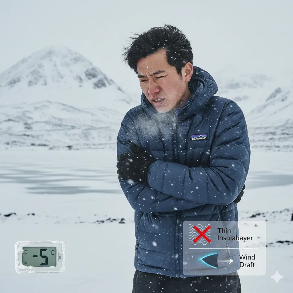 ナノパフジャケットが寒いと言われる理由