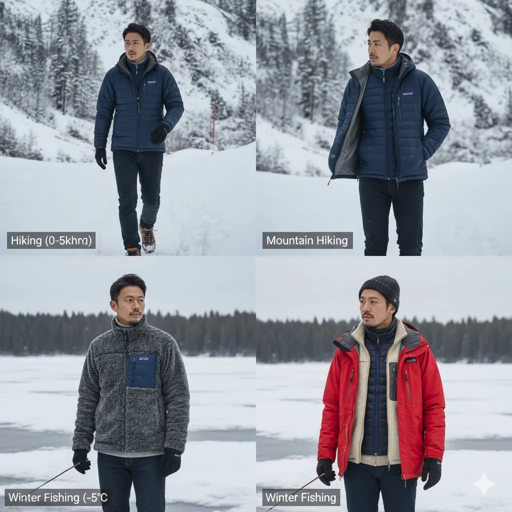 釣りや登山でのレイヤリング術