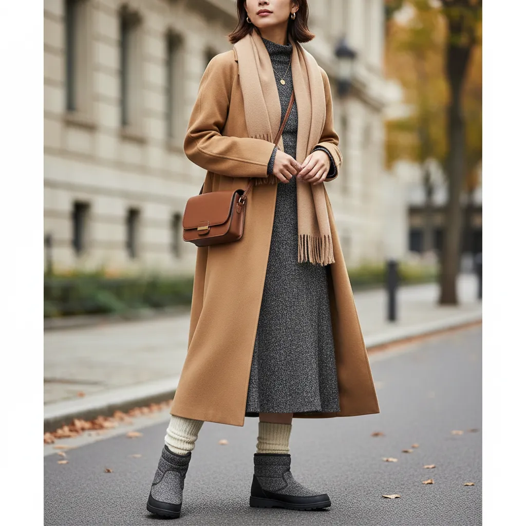 上品なウール素材の合わせ方