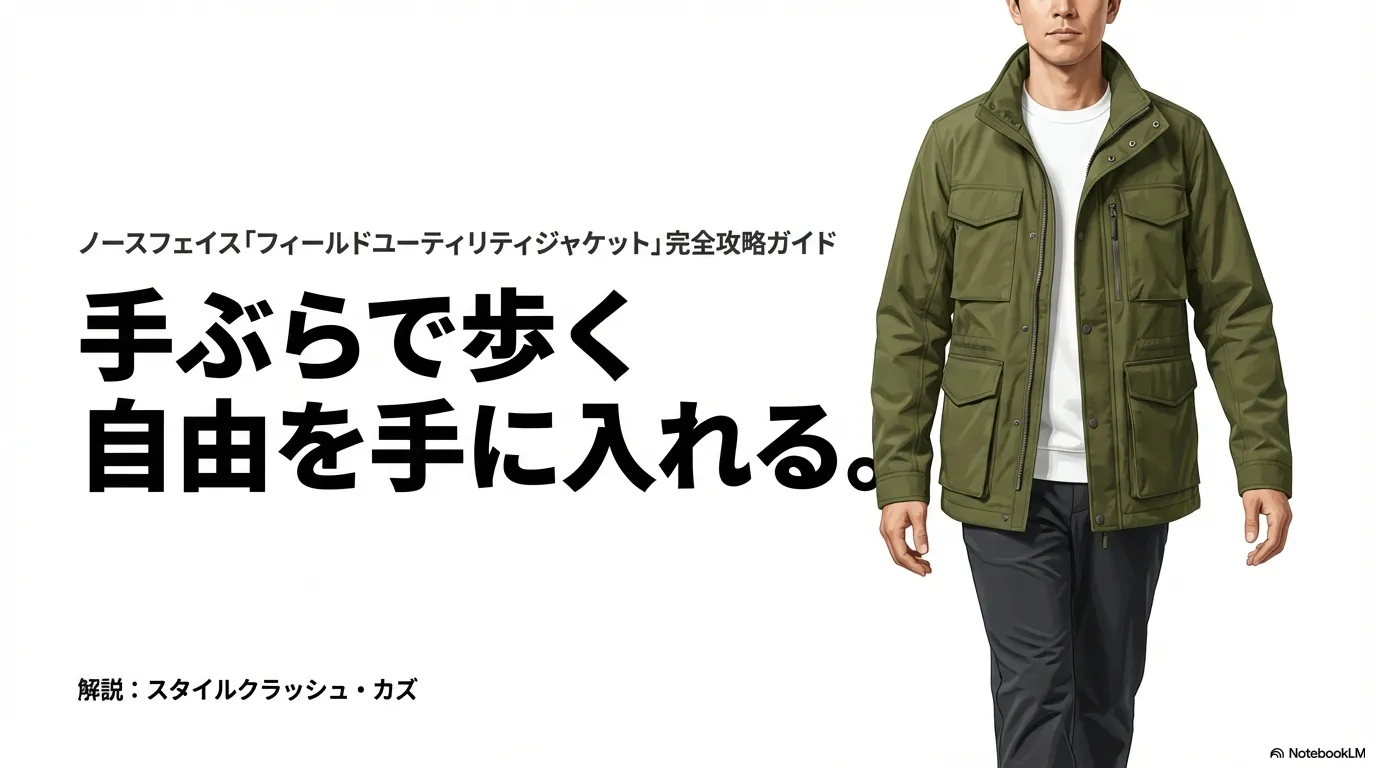 スタイルクラッシュ・カズによるノースフェイスのジャケット解説タイトル画像