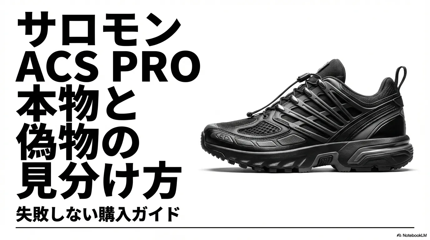 サロモン ACS PRO の本物と偽物を見分けるための失敗しない購入ガイドのタイトル画像