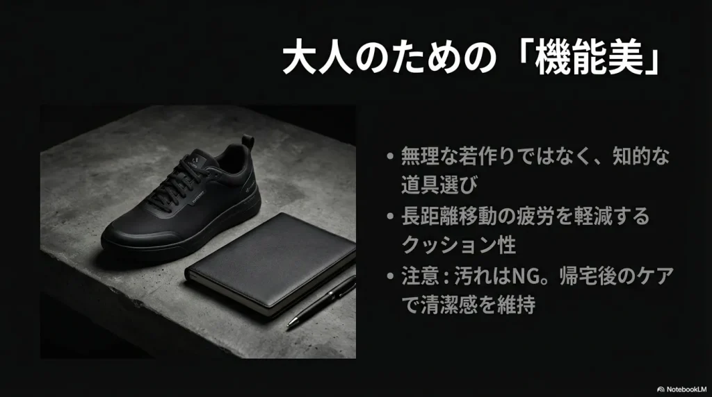 知的な道具としてのサロモンと、清潔感を維持するためのケアの重要性