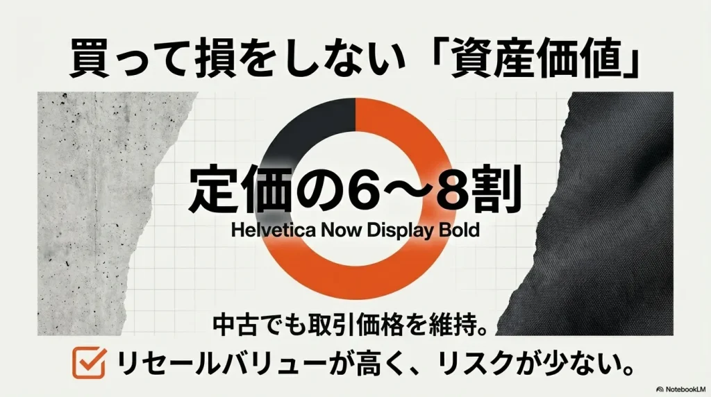 定価の6~8割で取引される高いリセールバリューと資産価値の解説