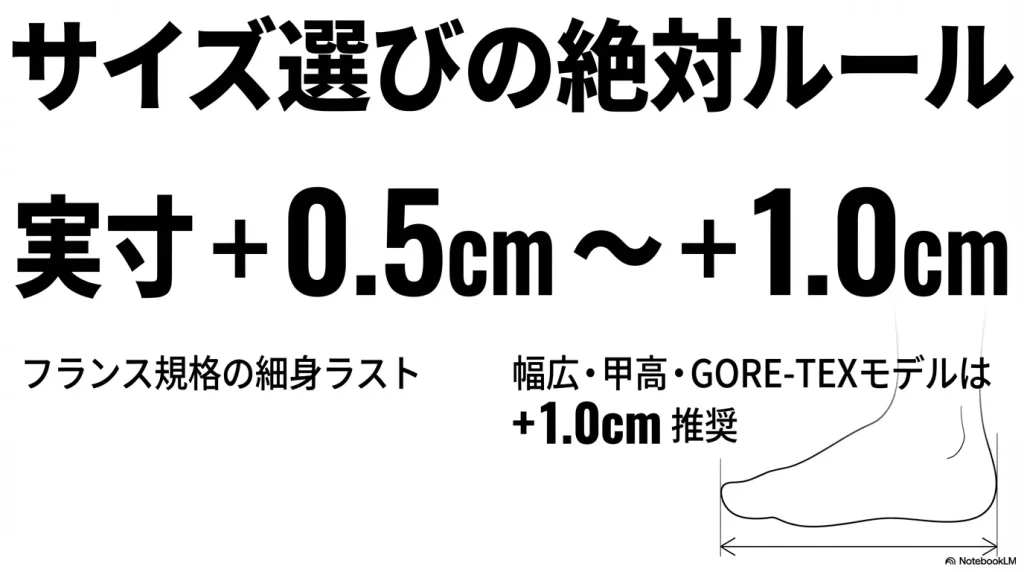 実寸+0.5cmから+1.0cmを推奨するサイズ選びの絶対ルールスライド