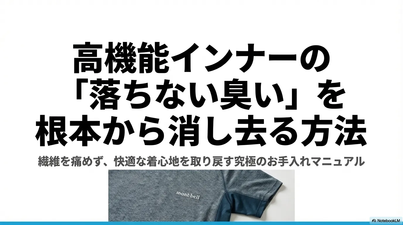 高機能インナーの落ちない臭いを根本から消し去る究極のお手入れマニュア