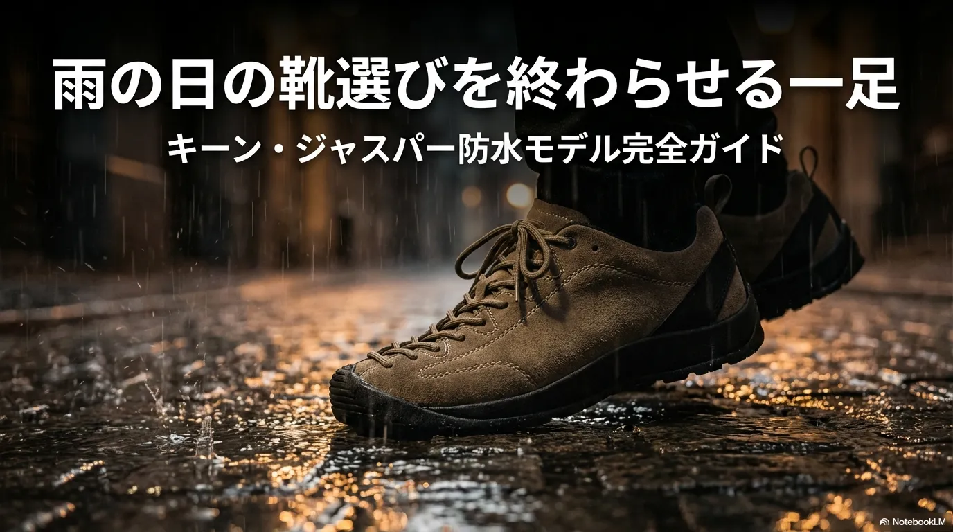 雨の日の靴選びを終わらせる一足、キーン・ジャスパー防水モデル完全ガイドのスライド画像