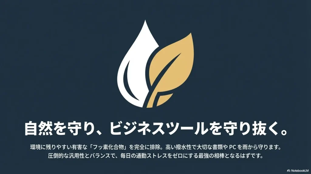 自然を守り、ビジネスツールを守り抜く。有害なフッ素化合物を完全に排除